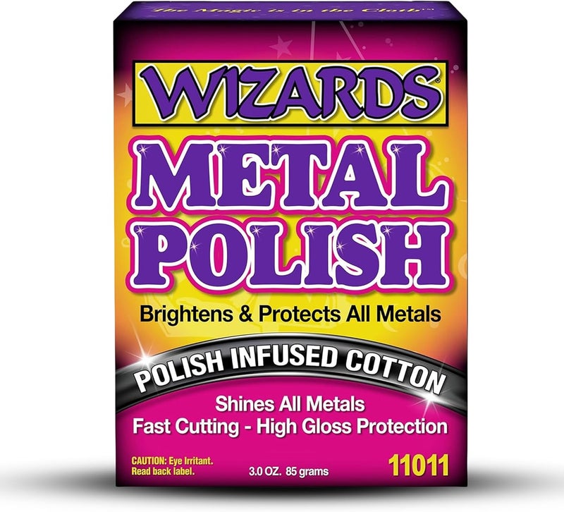 Wizards Metal Polish Cloth - Automotive Detailing for Aluminum, Chrome & Stainless Steel - Image 1