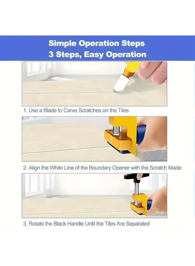 2 In 1 Manual Tile Cutter With Diamond Blade Safety Lock 1 Set - Image 3