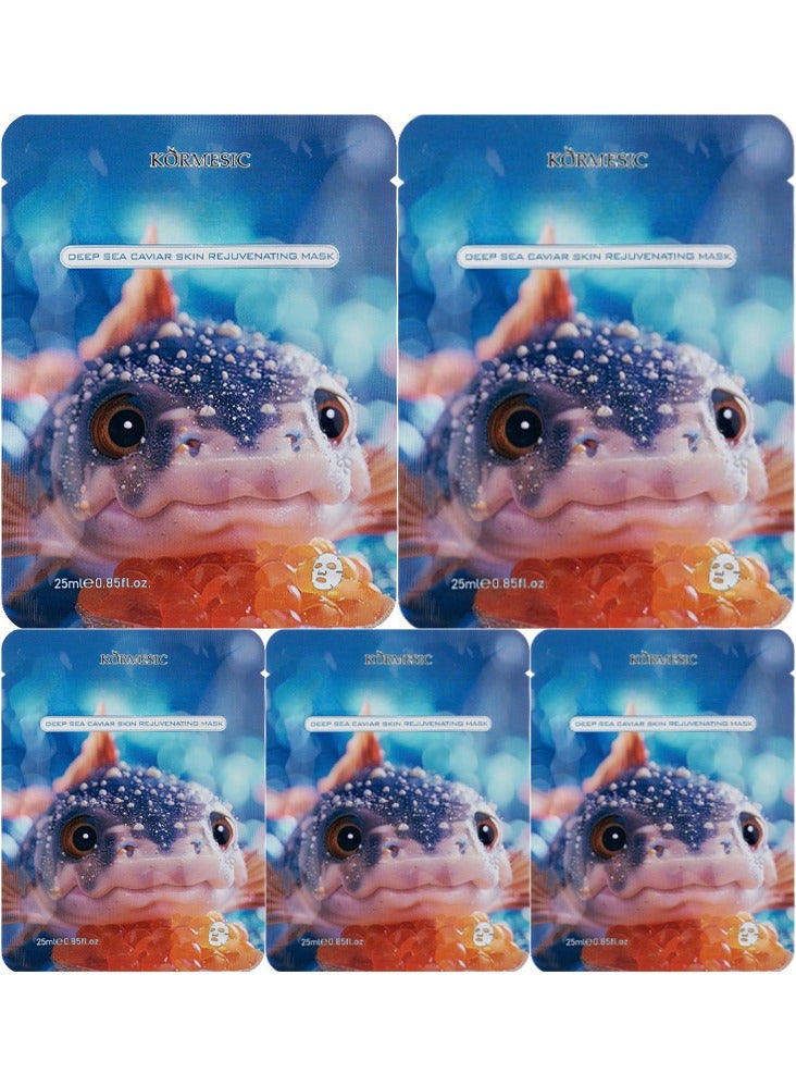 Kormesic Deep Sea Caviar Facial Mask 25ml-5 packs  - Luxurious Hydration - Image 1