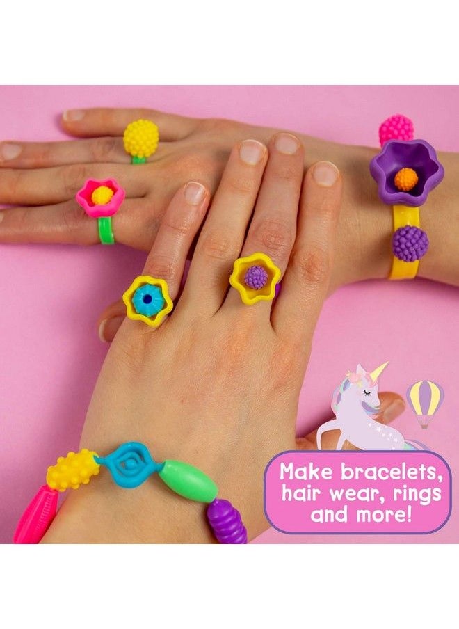 Just My Style - Make & Believe Unicorn Pop Beads 500+ Snaptogether Diy Bead Kit For Girls Jewelry Set Great Travel & On The Go Activity For Kids Ages 4 5 6 7 8 - Image 1