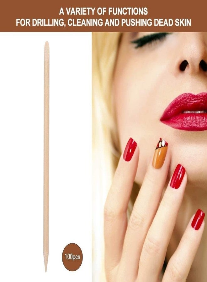 Wooden Cuticle Pusher, Wood Sticks Cuticle Removal Tool for Manicure Pedicure Nail Art, Can Be Used in Nail Removal and Manicure, for Nail Shops(100pcs) - Image 3