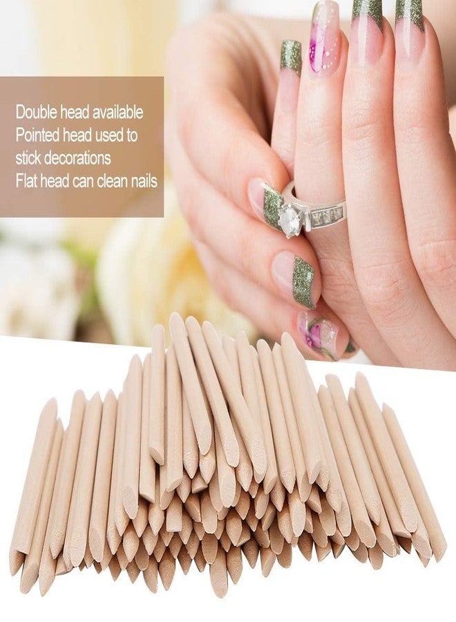 Wooden Cuticle Pusher, Wood Sticks Cuticle Removal Tool for Manicure Pedicure Nail Art, Can Be Used in Nail Removal and Manicure, for Nail Shops(100pcs) - Image 2