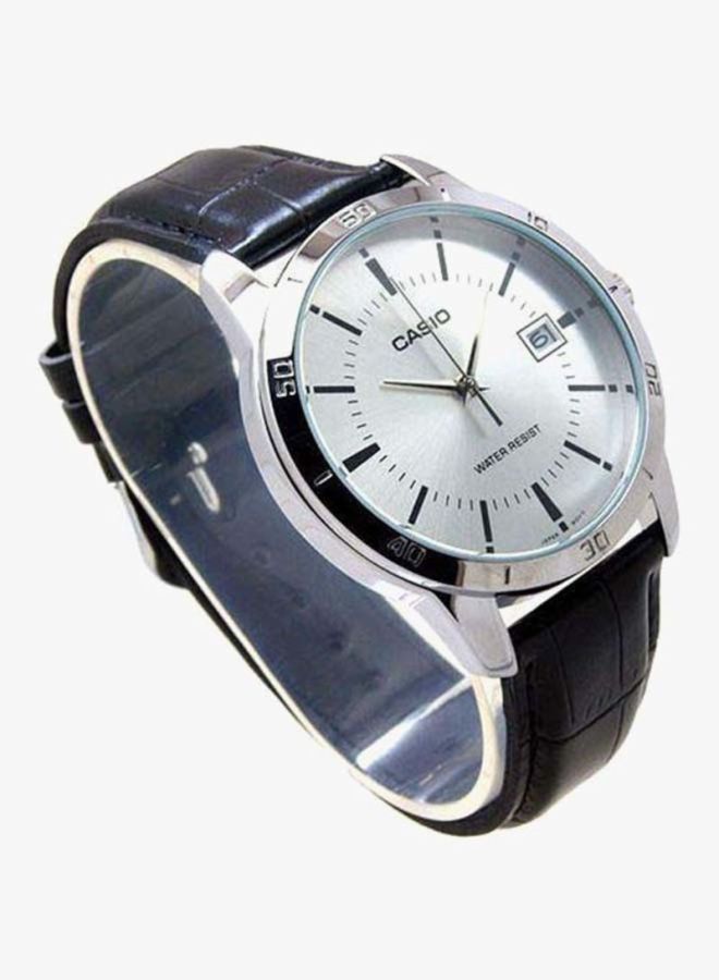 CASIO Men Leather Analog Wrist Watch MTP-V004L-7A - Image 5