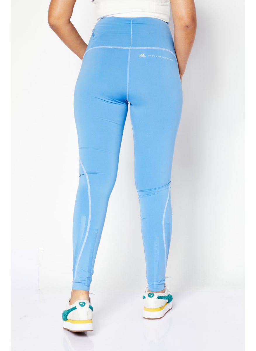 Adidas Women Sportswear Fit Training Leggings, Blue  - Image 4