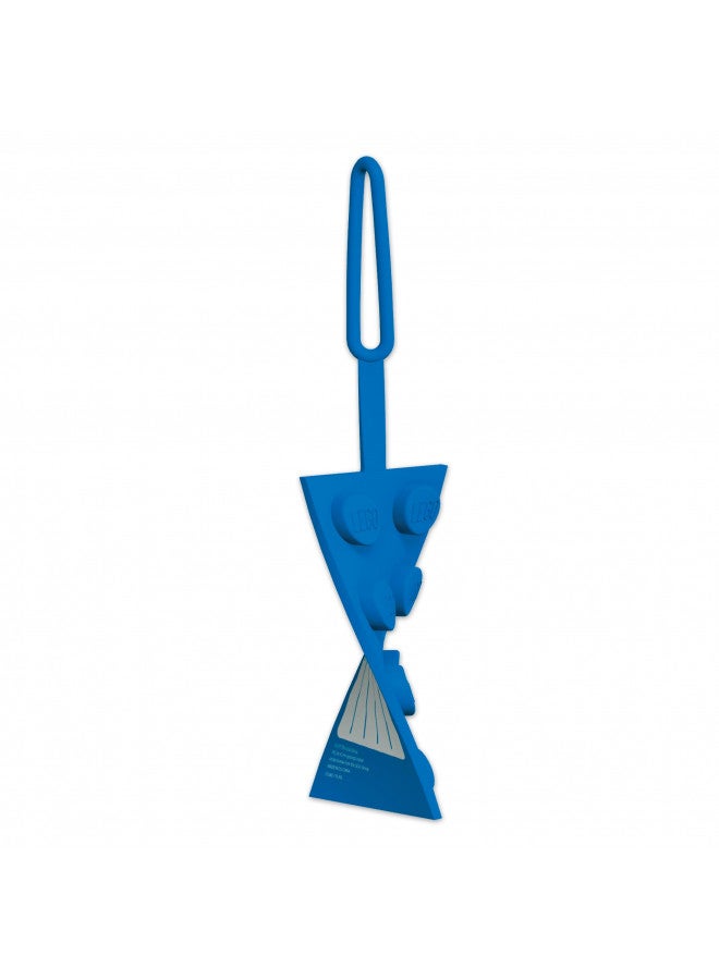 IQ Lego Stationery 2x4 Silicone Luggage Tag - Blue - Image 3