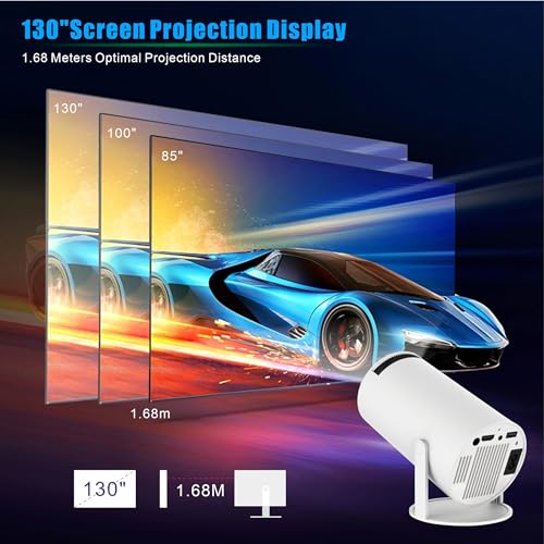 Astarama Mini Beamer 4K Home Cinema Projector with Android OS, 5G WiFi, BT5.0, Auto Keystone Correction, 130 Inch Display for Phone/PC/Lap/PS5/Xbox/Stick - Image 3