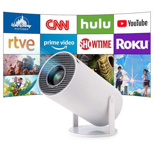 Astarama Mini Beamer 4K Home Cinema Projector with Android OS, 5G WiFi, BT5.0, Auto Keystone Correction, 130 Inch Display for Phone/PC/Lap/PS5/Xbox/Stick - Image 1