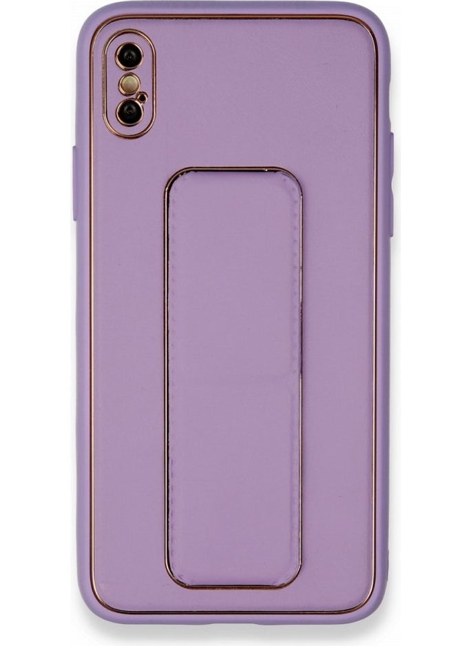 FUJIMAX Apple iPhone x Case Horizontal and Vertical Stand Camera Lens Protection Leather Coco Stand Cover