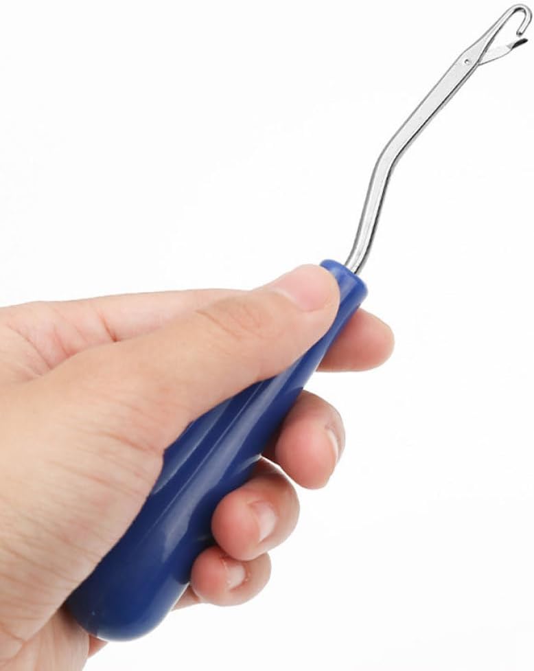 HINTRMENT Ergonomic Plastic Handle Latch Crochet Hook DIY Knitting Tool for Sweaters Hats Gloves Smooth Yarn Weave Tool for Beginners and Experienced Crafters - Image 2