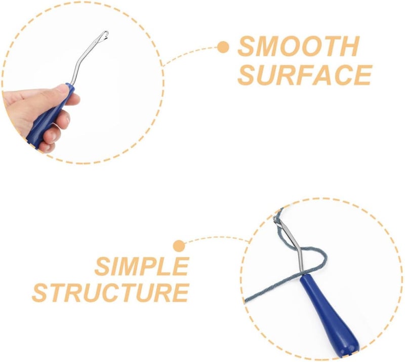 HINTRMENT Ergonomic Plastic Handle Latch Crochet Hook DIY Knitting Tool for Sweaters Hats Gloves Smooth Yarn Weave Tool for Beginners and Experienced Crafters - Image 3