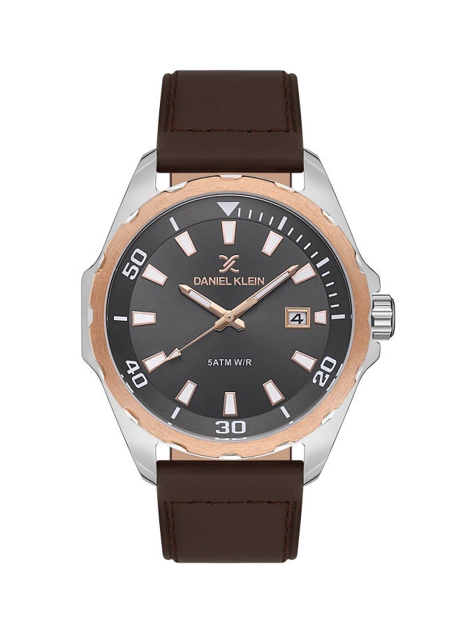 دانيل كلاين ساعة يد تناظرية من الجلد DK.1.13653-3 - Image 1