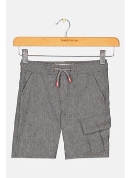 Levi's Kids Boy Heather Basic Slim Shorts, Charcoal  - Image 1