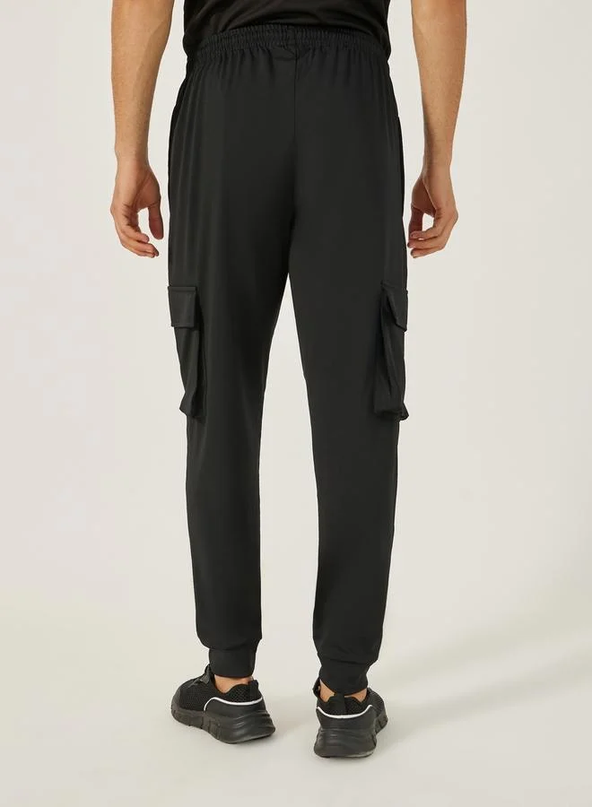 Styli Stretch Woven Slim Fit Cargo Trackpants