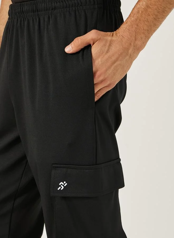 Styli Stretch Woven Slim Fit Cargo Trackpants