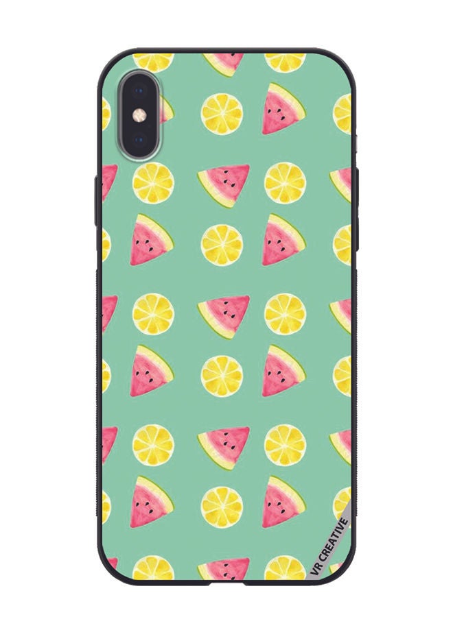 VR CREATIVE Protective Case Cover For Apple iPhone XS Max Fruits Design Multicolour - Image 1