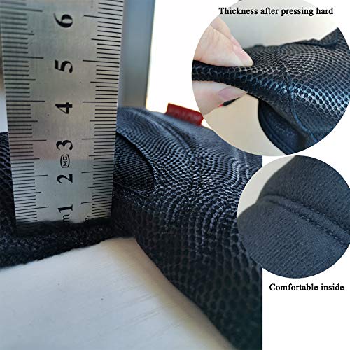 ROVOS Workout Gloves for Men Ventilated Leather Weightlifting Gloves, Double-Layer Anti-Slip Palm with Foam Padding for Superior Grip and Hand Protection L - Image 3
