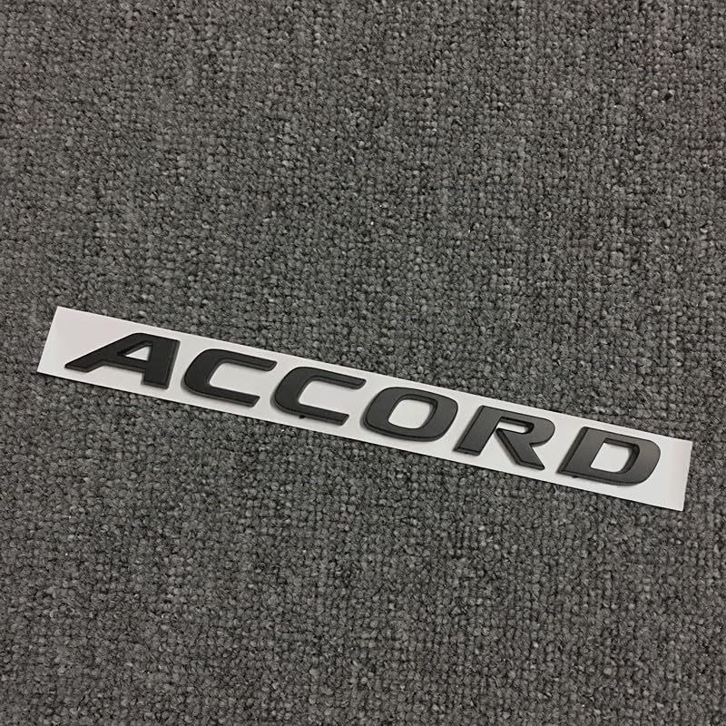 HUIANTS Car 3D Rear Tail Letter Emblem Replacement for Accord,Car Badge Decals Logo Trunk Decoration Emblem Modification (A Black) - Image 3