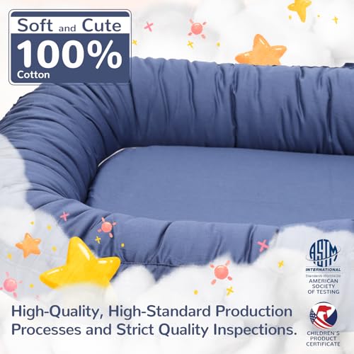 EAQ Baby Lounger, Infant Lounger for Newborn,Portable Baby Nest Cover Breathable & Soft, Newborn Essentials - Image 3