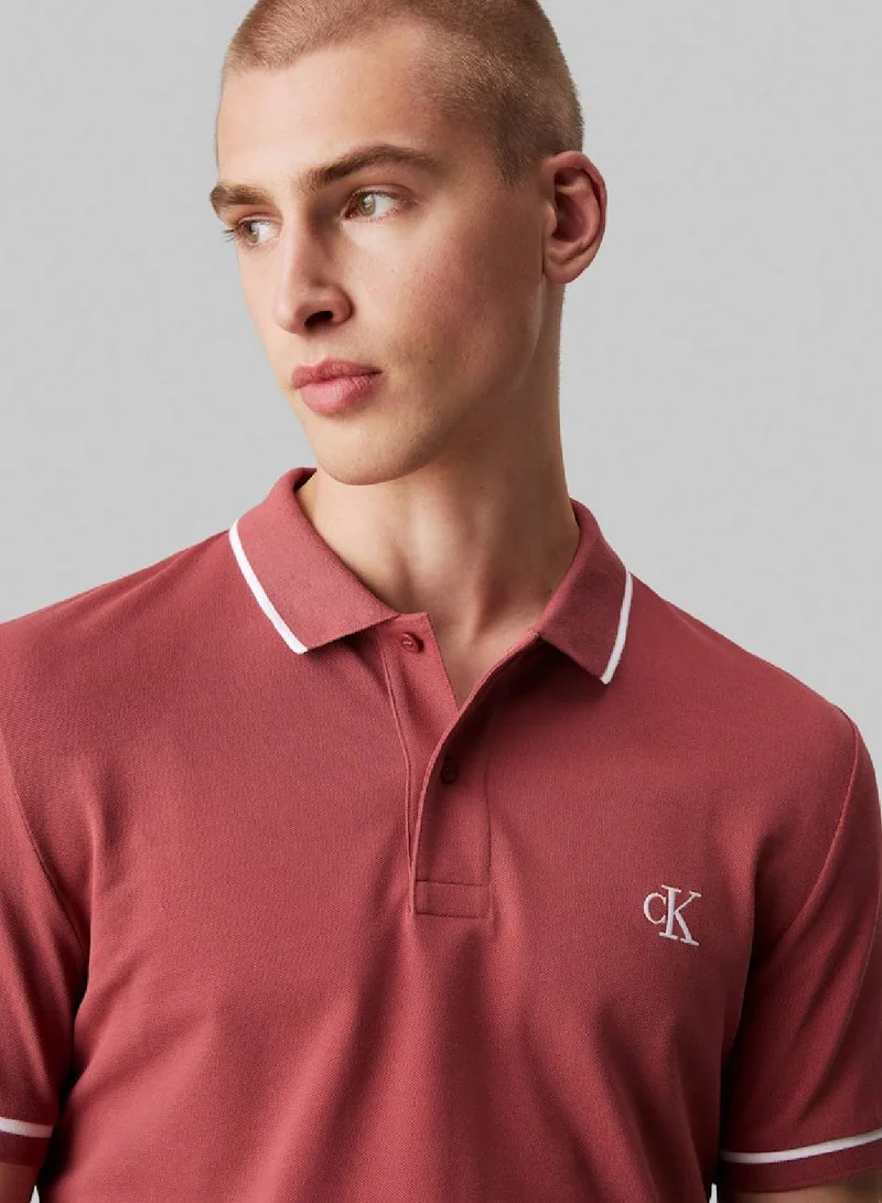 Calvin Klein Jeans  Slim Polo Shirt for Men | Best Price UAE