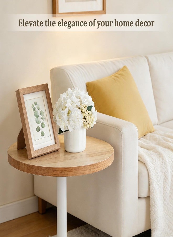 داهي زهور هيدرانجيا اصطناعية من داهي في مزهرية سيراميك صغيرة، تنسيقات زهور صناعية لغرفة المعيشة والحمام وطاولة الطعام وحفلات الزفاف وديكور المنزل الربيعي - Image 4