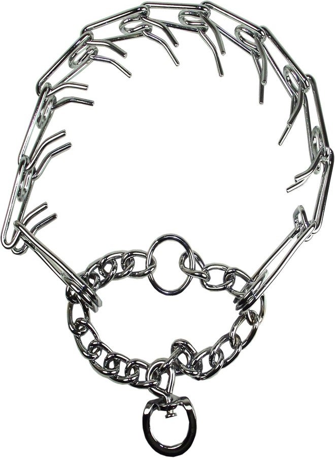 Hamilton Prong Training Dog Collar with 3.2mm Chrome Prongs - Image 1