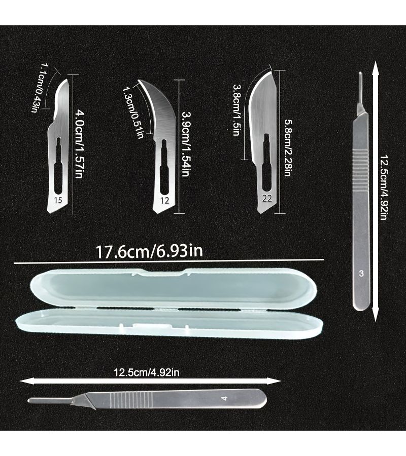 33pcs Premium Utility Carving Blade Set With 3 Type Blades And 2 Handles - Image 2