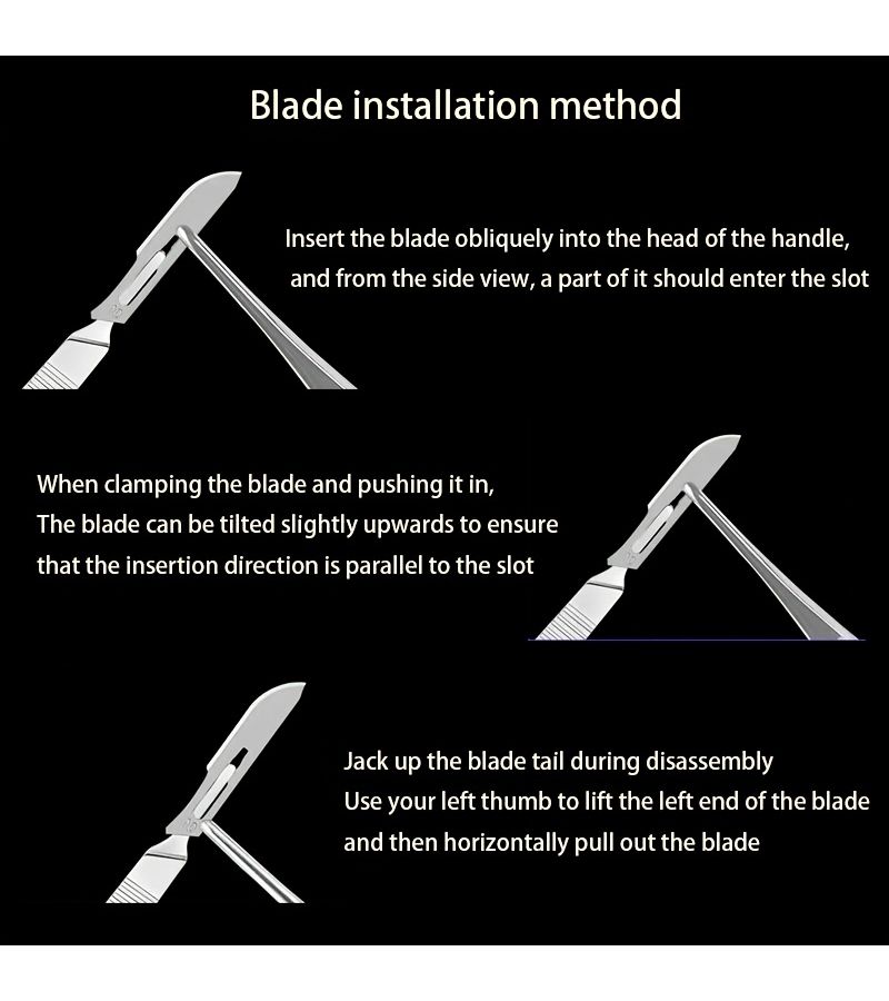 33pcs Premium Utility Carving Blade Set With 3 Type Blades And 2 Handles - Image 5