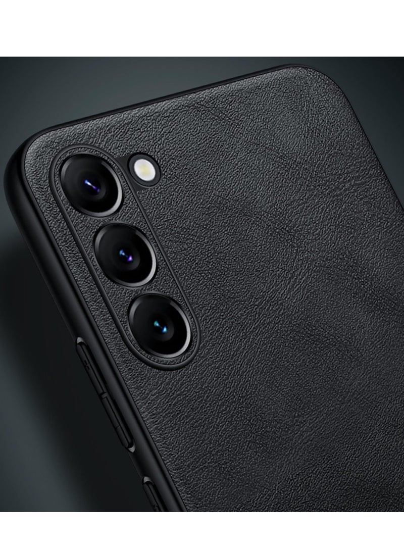 Aookay For Galaxy S24 Ultra Case Leather, Luxury Business Retro Premium PU Leather Phone Case, Shockproof Bumper Full Body Protective Cover Phone Cases for Samsung Galaxy S24 Ultra 5G 2024 - Black - Image 5