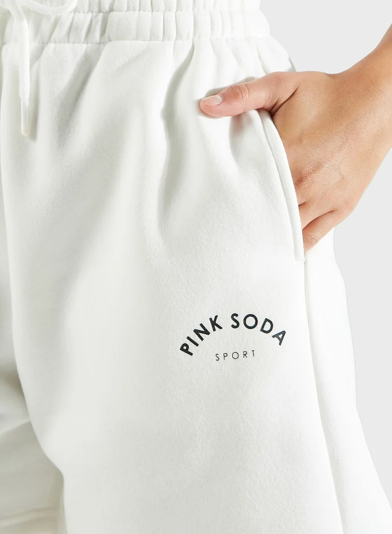 Pink Soda Krome Fleece Shorts