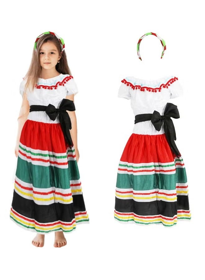 الأنشطة الجديدة في الحرم الجامعي اللعب فستان فتاة مكسيكية عرقية صغيرة فستان الحفلة فستان فتاة مكسيكية عرقية صغيرة فستان فتاة مكسيكية عرقية صغيرة - Image 3