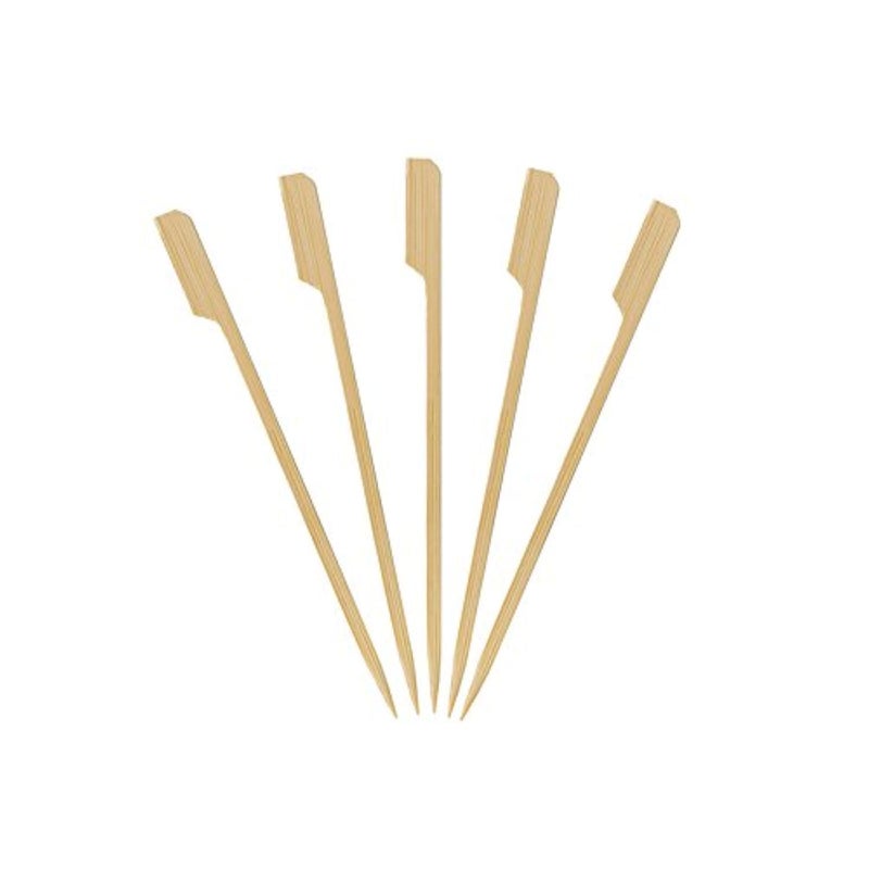 1000 Count  KingSeal Natural Green Bamboo Wood Paddle Picks Skewers for Appetizers and Cocktails 6 Inches Bulk Pack  10 Packs of 100
