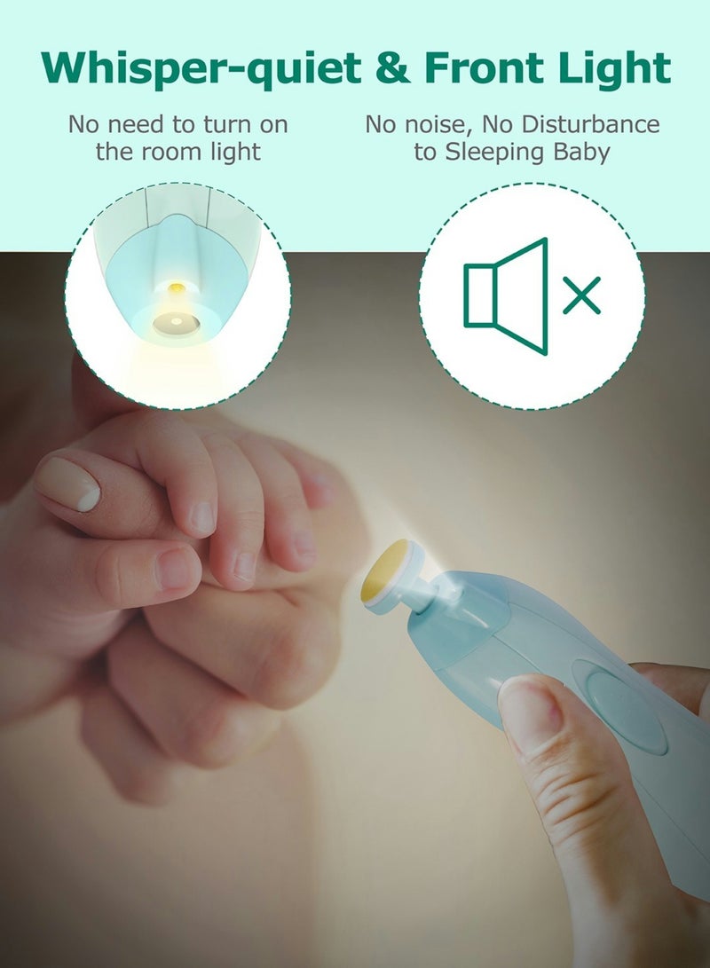 Lupantte طقم العناية والصحة للأطفال 24 في 1، طقم قص الأظافر الكهربائي للأطفال، طقم رعاية الحضانة - Image 4