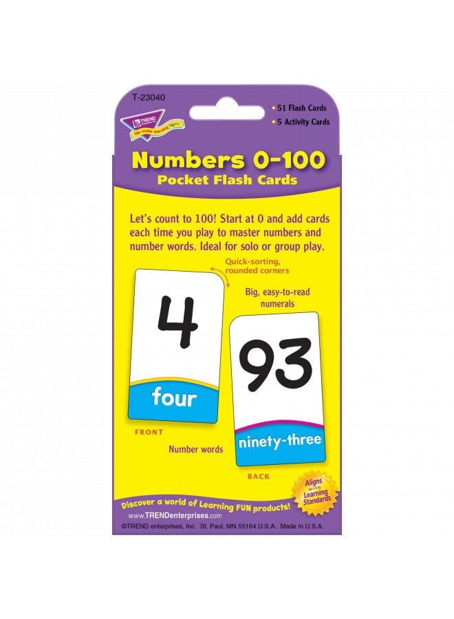 Trend Enterprises Numbers 0-100 Pocket Flash Cards - Image 3