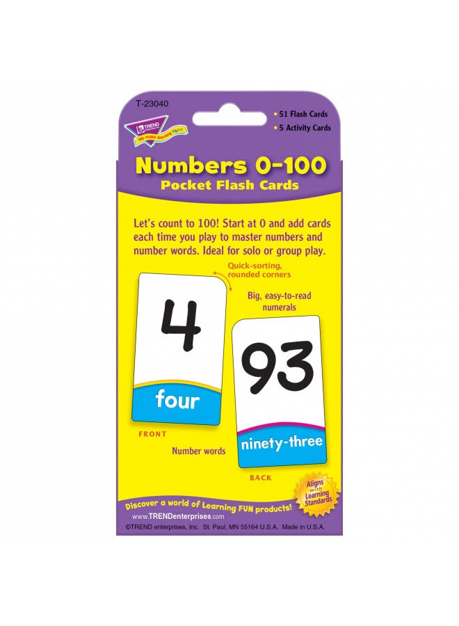 Trend Enterprises Numbers 0-100 Pocket Flash Cards - Image 4