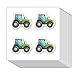 GUVSPTI Farm Tractor Stickers 1in for Scrapbooking Arts Craft Kids DIY Calendars Journals 80Pack - Image 3