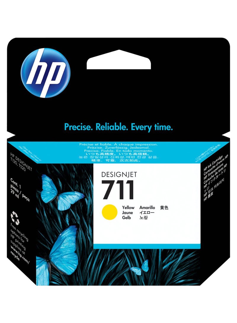 HP 711 Ink Cartridge Yellow - Image 2