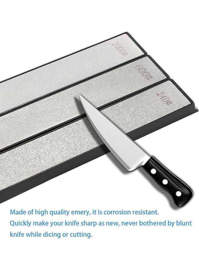 NIBEMINENT Kitchen Sharpener Silver/Black 16.2x2.3cm  - Image 3