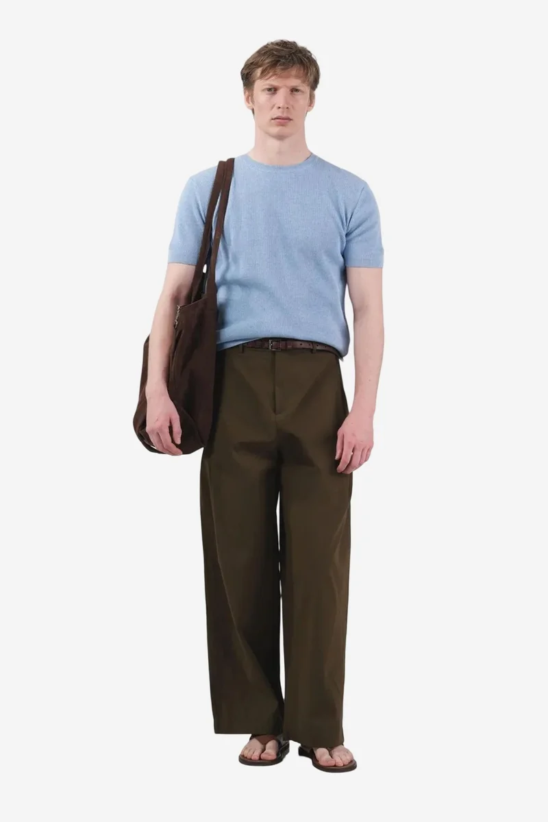 Giesto Baby Blue GIESTO Men's Cotton Crew Neck T-Shirt for Men | Best Price UAE