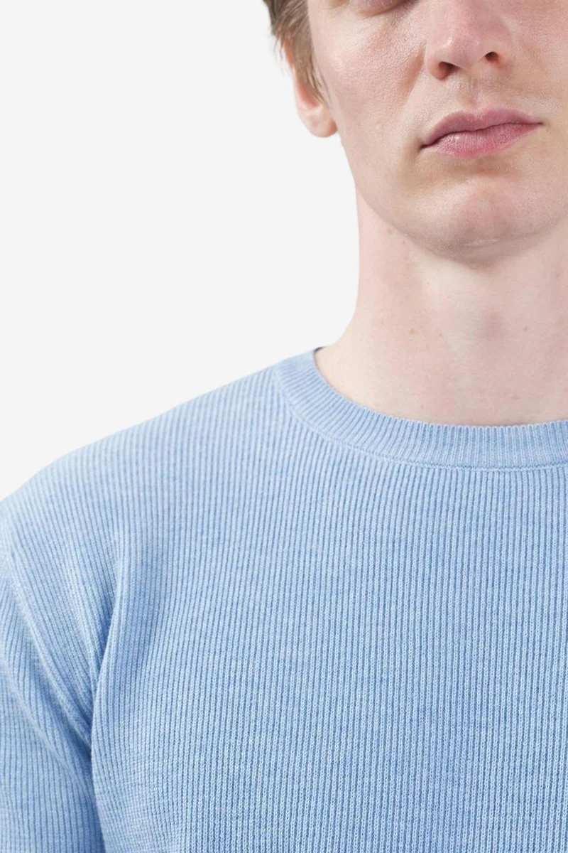Giesto Baby Blue GIESTO Men's Cotton Crew Neck T-Shirt for Men | Best Price UAE