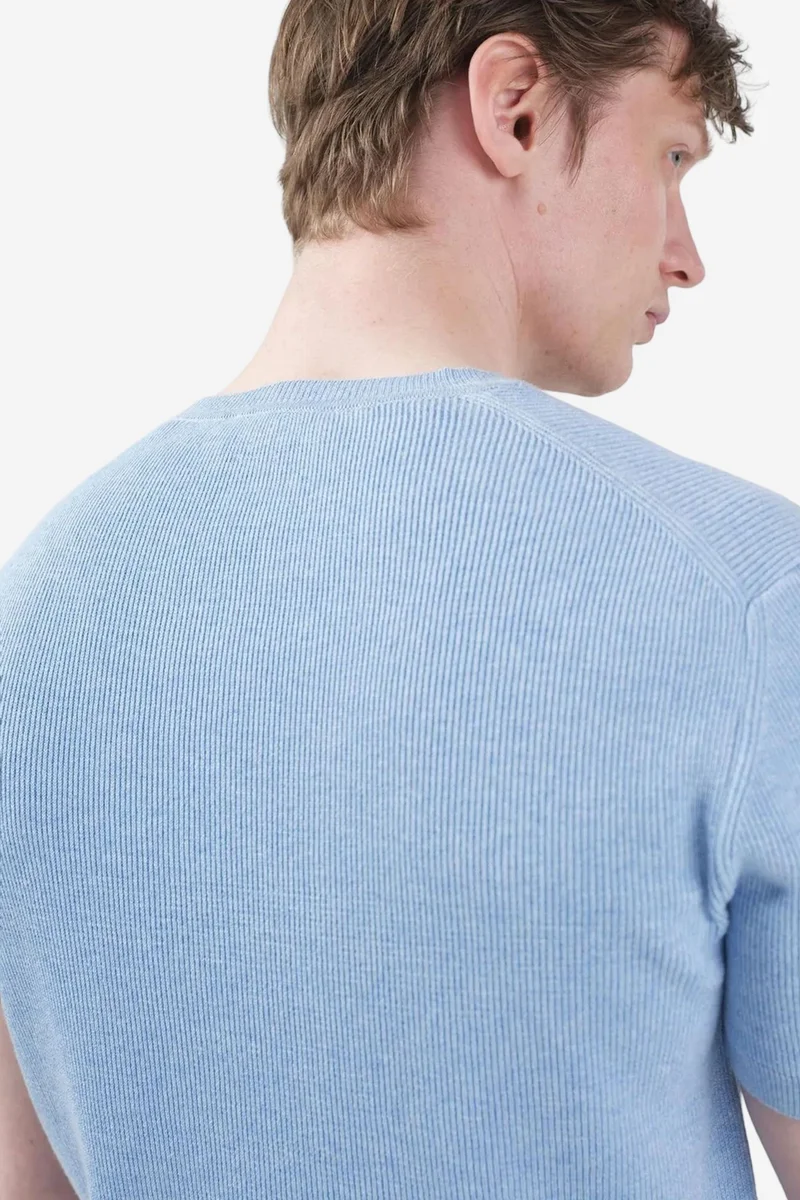 Giesto Baby Blue GIESTO Men's Cotton Crew Neck T-Shirt for Men | Best Price UAE