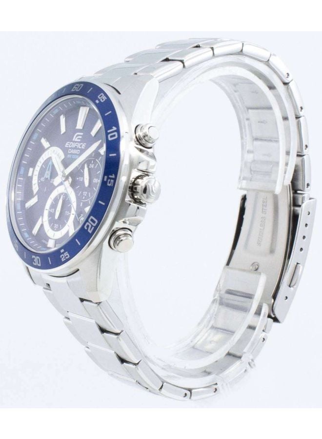 كاسيو ساعة يد إديفيس كرونوغراف طراز EFV-570D-2AVUDF - قياس 49 مم - فضي رجال - Image 5