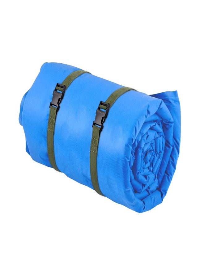 ويزدوم برو حزام أمتعة Wisdompro، عبوة من قطعتين، حزامان متينان متعددا الاستخدامات مع مشبك سريع الفتح، حزام نايلون قابل للتعديل لحقائب الظهر، وضغط أكياس النوم، والتخييم، والمشي لمسافات طويلة - 48 بوصة، أخضر عسكري - Image 5