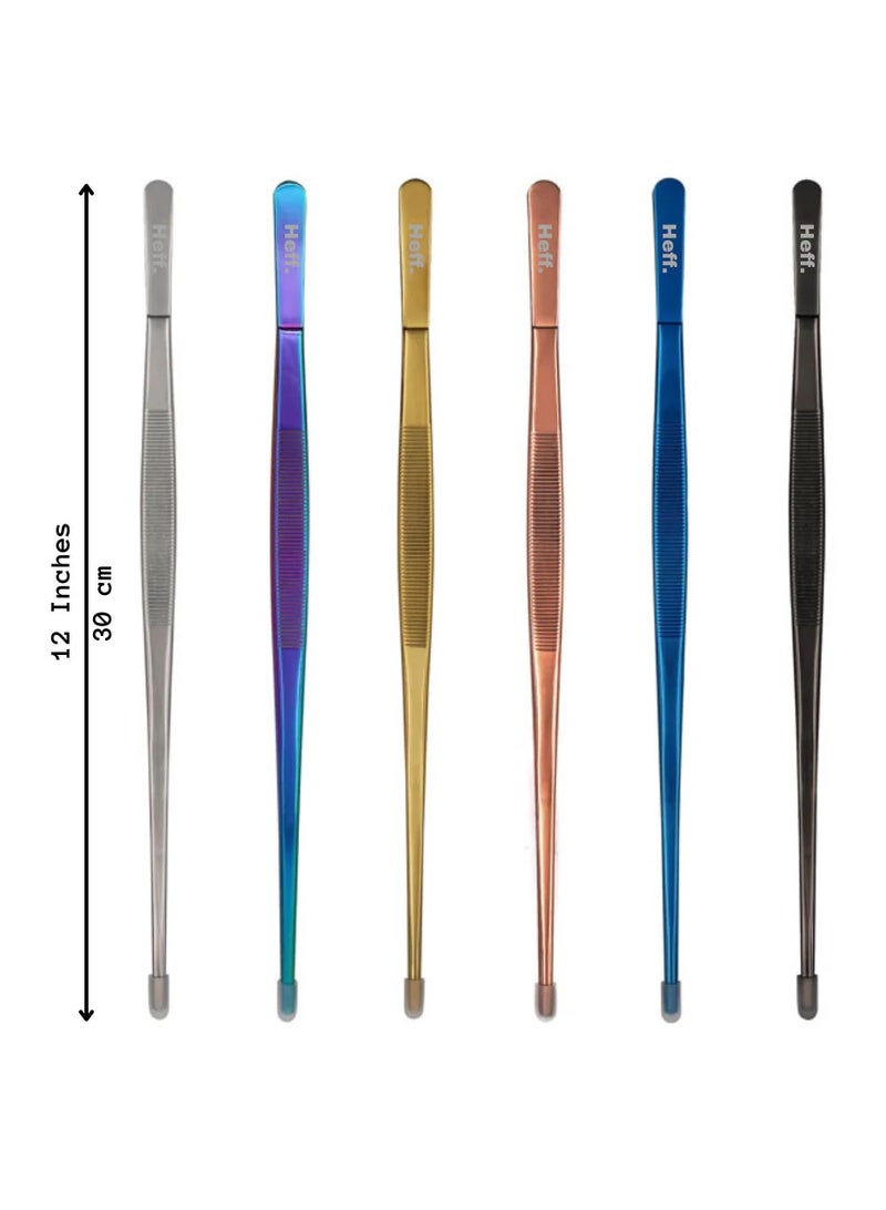 Heff 12 inch Straight Tweezer (Metallic Blue) - Image 3