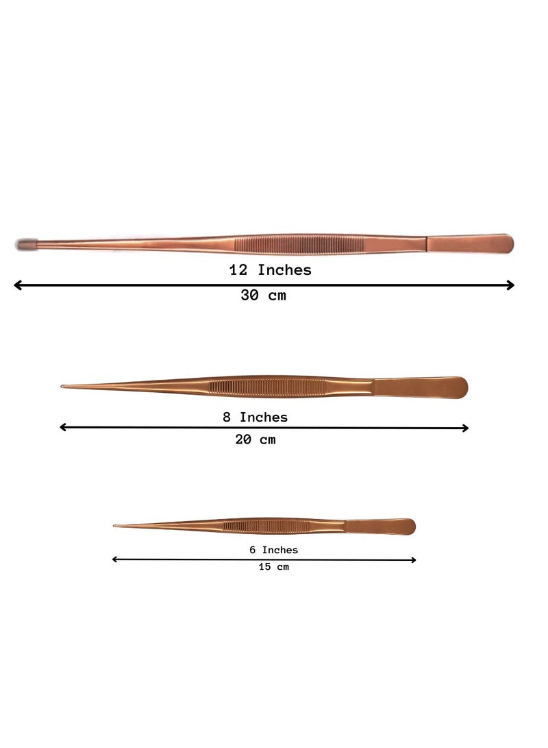 Heff 12 inch Straight Tweezer (Metallic Blue) - Image 4