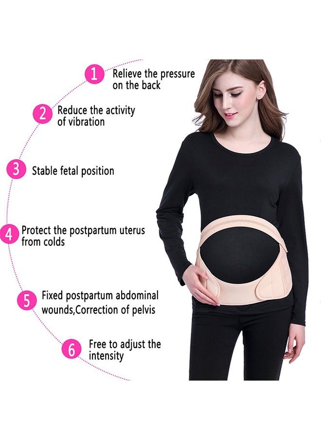 Generic Maternity Belt, Breathable Comfortable Prenatal Belly Brace Lower Back and Pelvic Pregnancy Support Band, Adjustable Safety  - Image 4