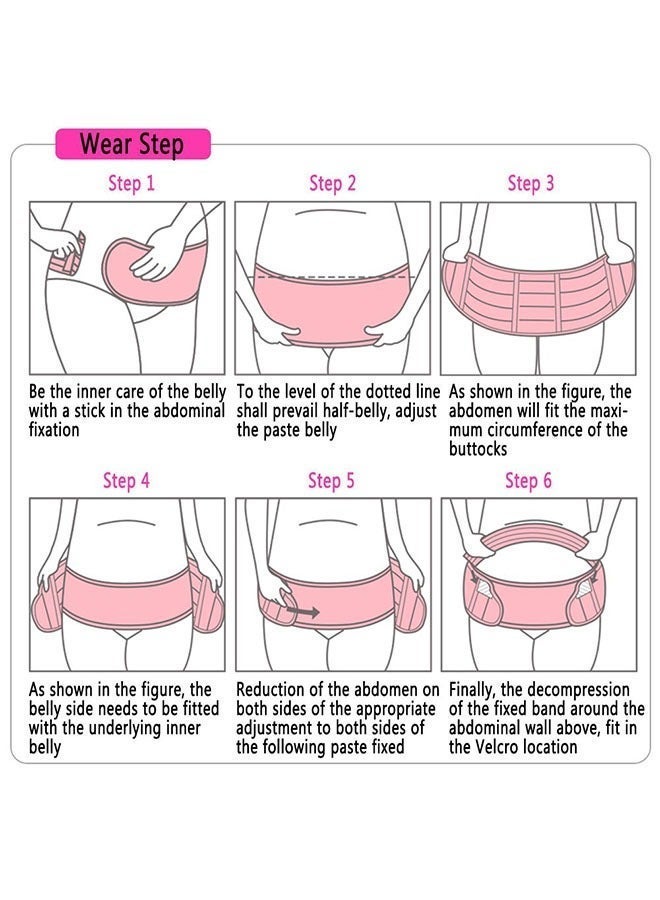 Maternity Belt for Pregnant Women， Breathable Elastic Pelvic Support Band ，Adjustable Posture Corrector & Back Pain Relief ，Abdominal Binder for Prenatal & Postpartum Recovery - Image 5