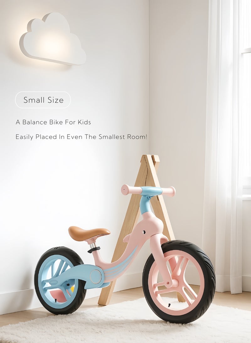 Kids Balance Bike for Ages 2 to 6 Lightweight Foldable No Pedal Walking Bike with Nylon Fiber Frame and Anti Slip Wear Resistant Tires  - Image 2