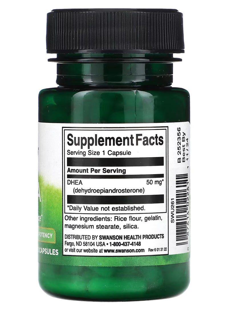 SWANSON DHEA Hormone Balance Capsules, 50 mg, 120 Capsules  - Image 2