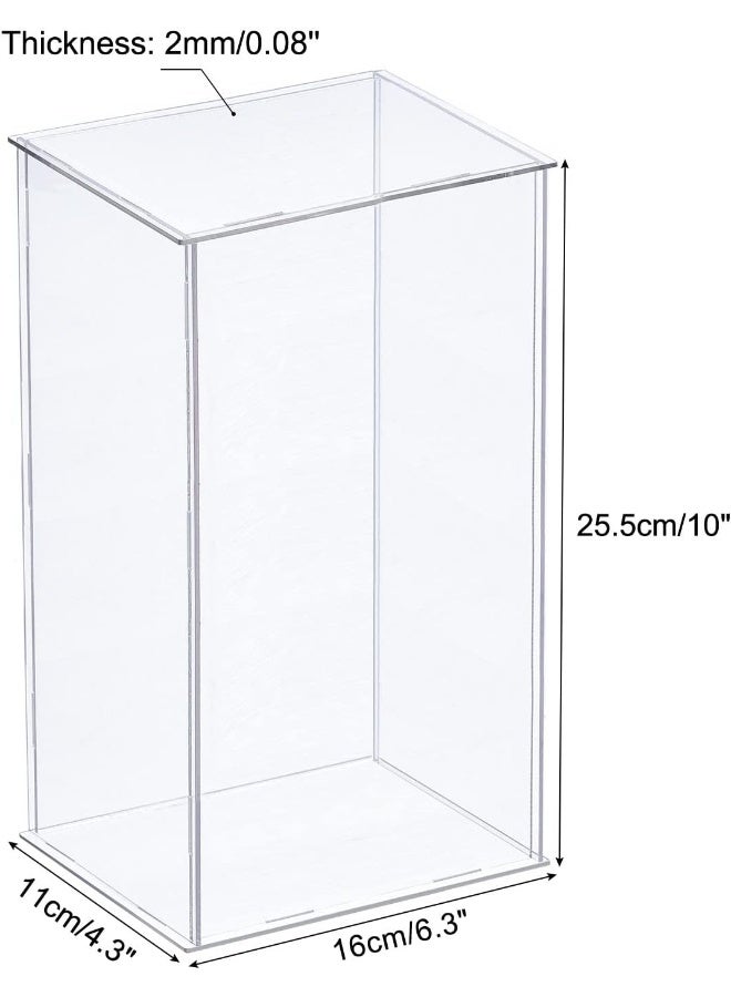 TPGP Acrylic Display Case Plastic Box Clear Assemble Dustproof Showcase 6.3X4.3X10 Inch For Collectibles Items - Image 2