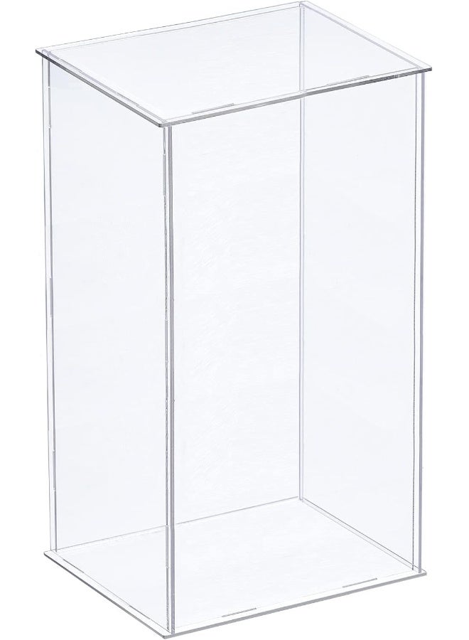 TPGP Acrylic Display Case Plastic Box Clear Assemble Dustproof Showcase 6.3X4.3X10 Inch For Collectibles Items - Image 1